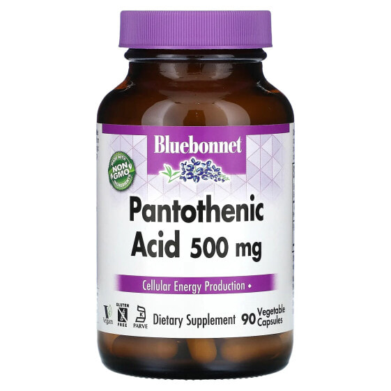 Pantothenic Acid, 500 mg, 90 Vegetable Capsules