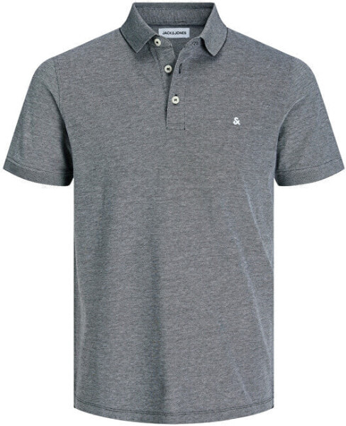 Pánské polo triko JJEPAULOS Slim Fit 12136668 Anthracite