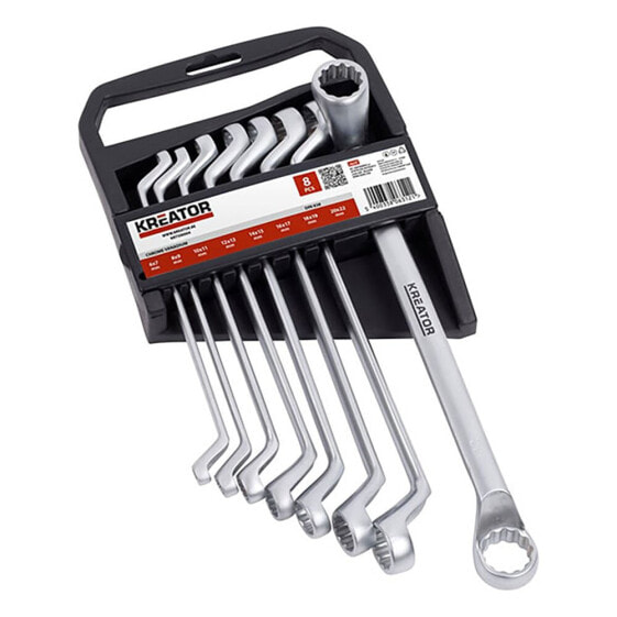 KREATOR KRT500004 6-22 mm Double Ring Wrench Set 8 Units