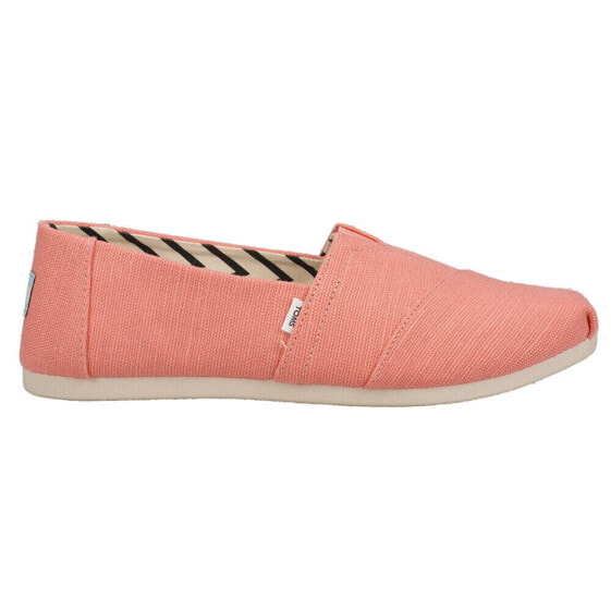 TOMS Alpargata Slip On Womens Pink Flats Casual 10017742T