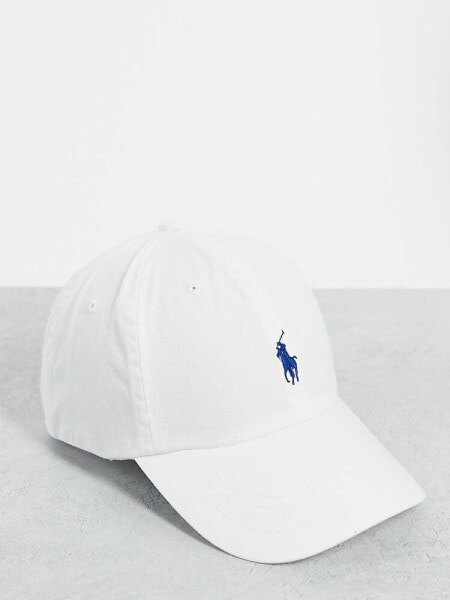 Polo Ralph Lauren logo baseball cap in white