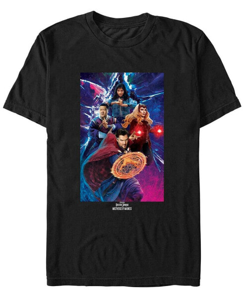 Men's Likeness Doctor Strange Movie 2 Doctor Strange Group Shot Short Sleeve T-shirt