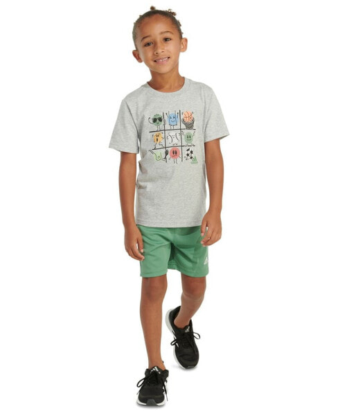 Toddler & Little Boys Graphic Cotton T-Shirt & Shorts, 2 Piece Set