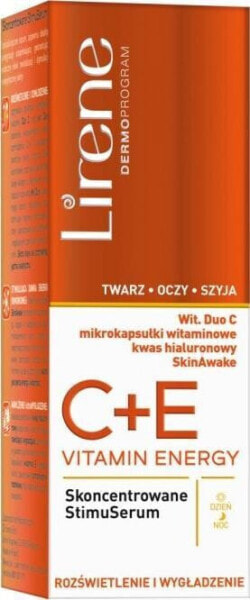 Lirene LIRENE_Vitamin Energy C + E skoncentrowane stimuserum do twarzy, szyi i oczu rozświetlenie i wygładzenie 30ml