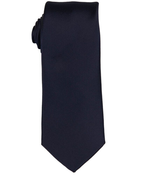 Men's Satin Solid Extra Long Tie