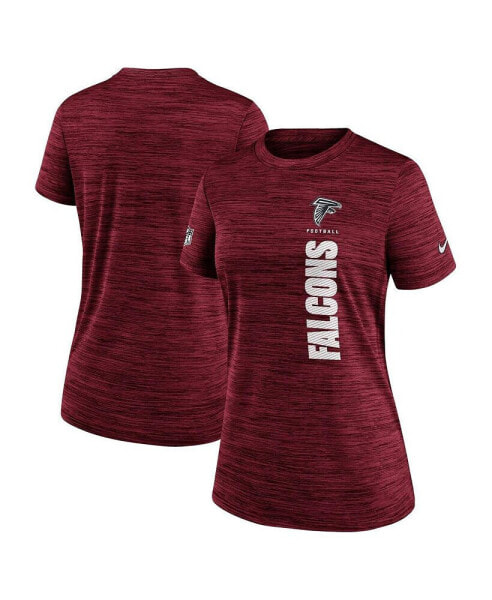 Women's Red Atlanta Falcons Velocity Performance T-Shirt