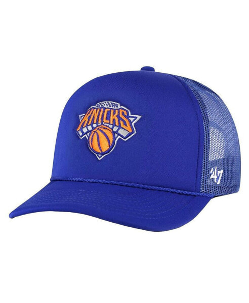 Men's Blue New York Knicks Core Foam Front Trucker Adjustable Hat