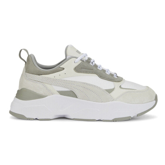 Puma Cassia Mix Lace Up Womens Grey, White Sneakers Casual Shoes 39195902