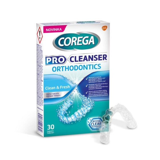 Corega Pro Cleanser Orthodontic Tabs 30 St. reinigungstabletten und lösungen unisex Reinigungstabletten 30 St.