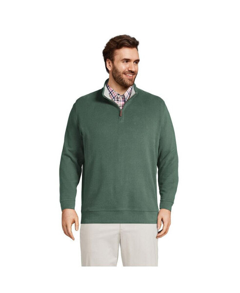 Big & Tall Bedford Rib Quarter Zip Sweater