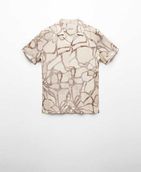 Men's Printed Short-Sleeved Shirt