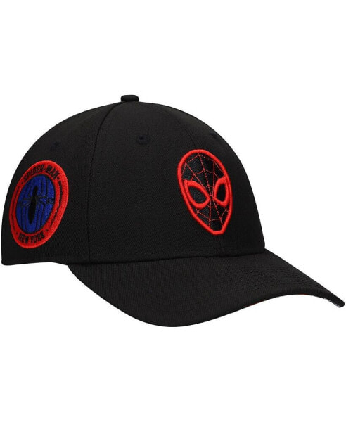 Men's Black Spider-Man 60th Anniversary Comic Undervisor Adjustable Hat