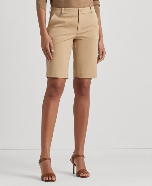 Twill Stretch Bermuda Shorts, Regular & Petite