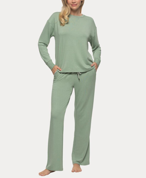 Women's Aria Long Sleeve Crewneck and Pant Lounge Set