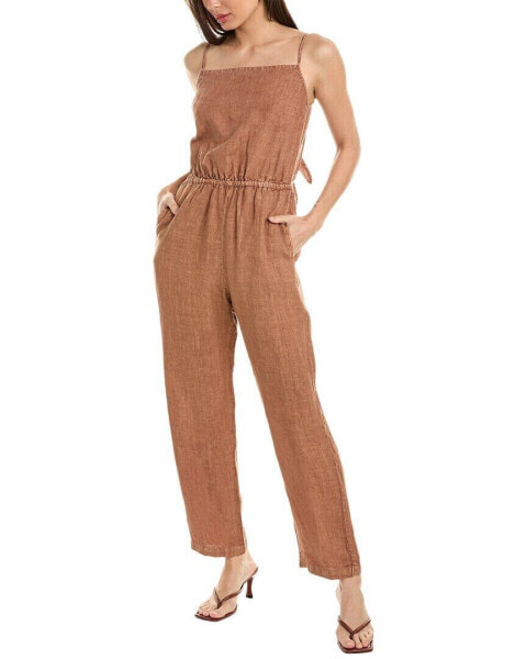 Bella Dahl Tie Back Cami Linen Jumpsuit Women's M