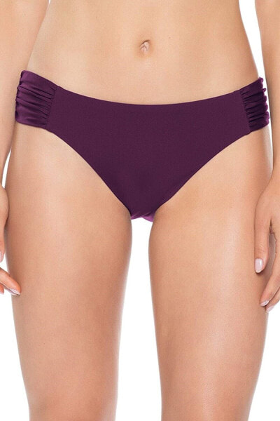 Becca by Rebecca Virtue 186848 Womens Hipster Bottom Swimwear Merlot Size Small