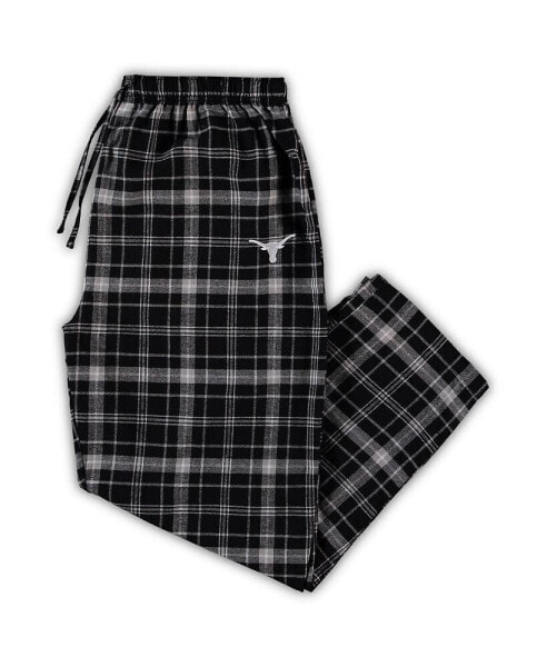 Брюки мужские Concepts Sport Black Texas Longhorns Big and Tall Ultimate Plaid Pants