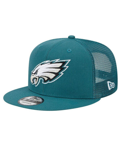 Men's Midnight Green Philadelphia Eagles Main Trucker 9FIFTY Snapback Hat