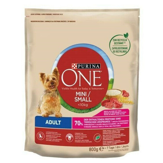 Фураж Purina One Mini Для взрослых Телятина 800 g