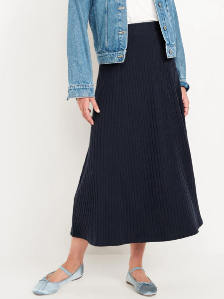 Cozy Ribbed Maxi Skirt