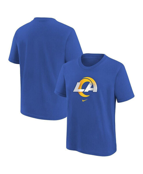 Preschool Boys and Girls Royal Los Angeles Rams Team Wordmark T-shirt