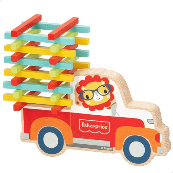 WOOMAX Fisher-Price Balance Wooden Blocks 61 Pieces