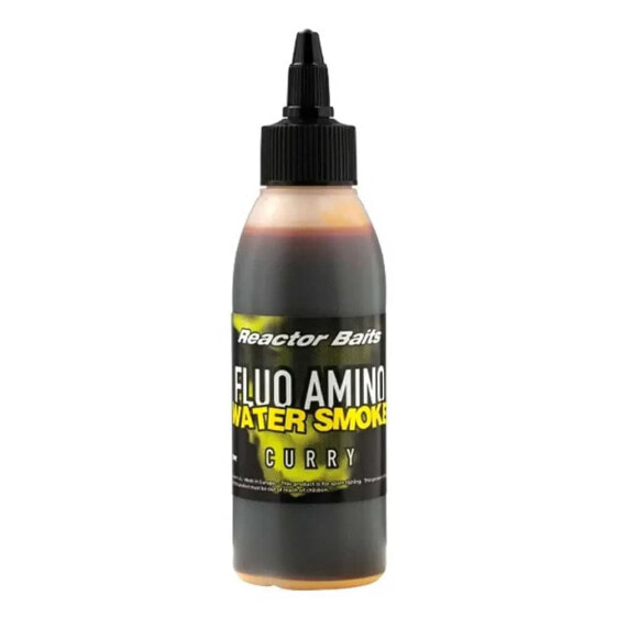 REACTOR BAITS Fluo Aminos Water Smoke Banana 125ml Curry Liquid Bait Additive