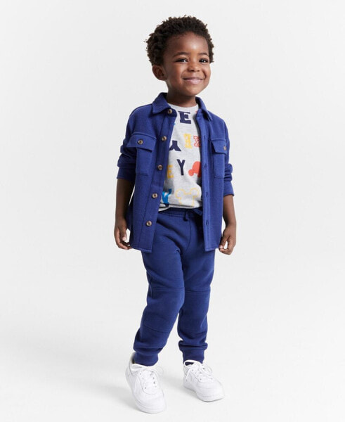 Toddler Boys Waffle-Knit Over Shirt, Created for Macy's