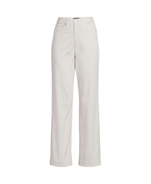 Women's High Rise 5 Pocket Wide Leg Chino Pants