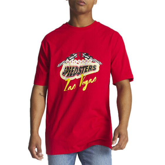 Puma Sf Race Garage Las Vegas Graphic Crew Neck Short Sleeve T-Shirt Mens Red Ca