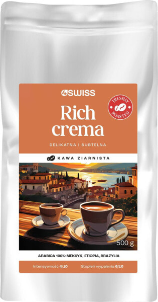 Kawa ziarnista 4Swiss Rich Crema 500 g