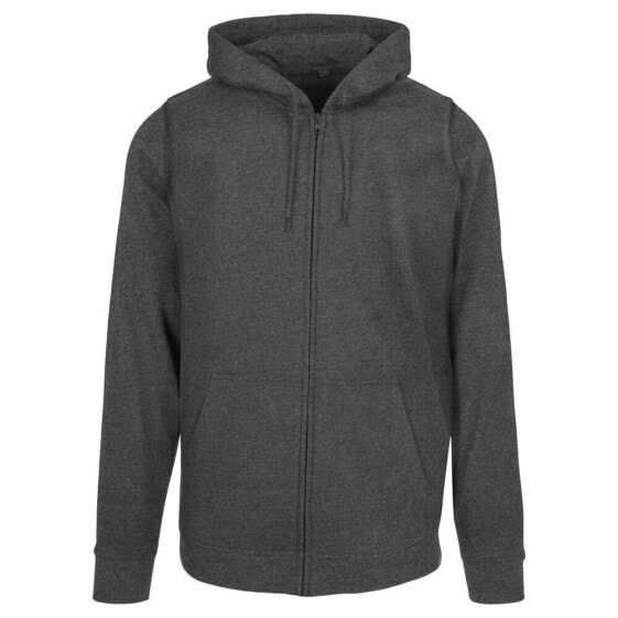 BUILD YOUR BRAND Basic full zip sweatshirt