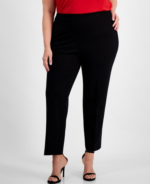 Plus Size Hollywood Slim-Fit Ankle Pants