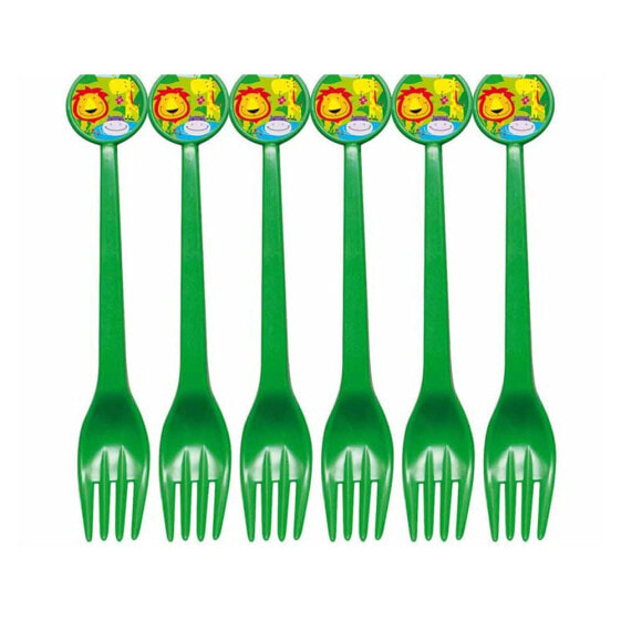 ATOSA 6 Plasurtid Jungle Pieces 17 cm Forks