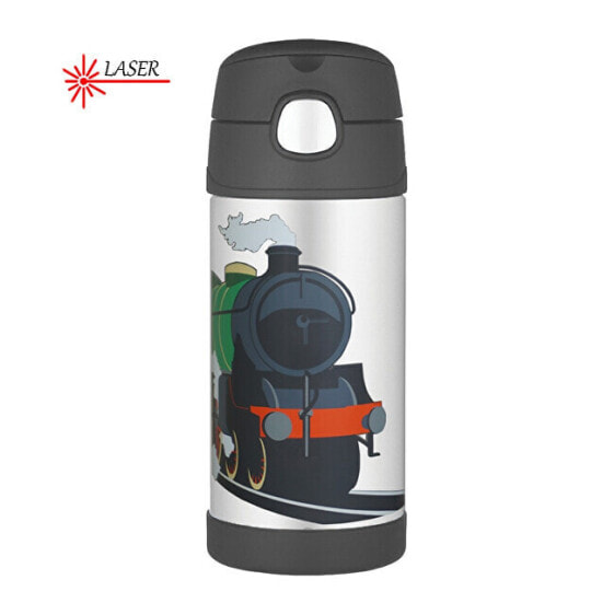 Children´s thermos with a straw - train