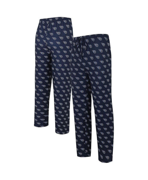 Комплект пижамы Concepts Sport Navy Tennessee Titans Gauge Allover Print Knit Pants