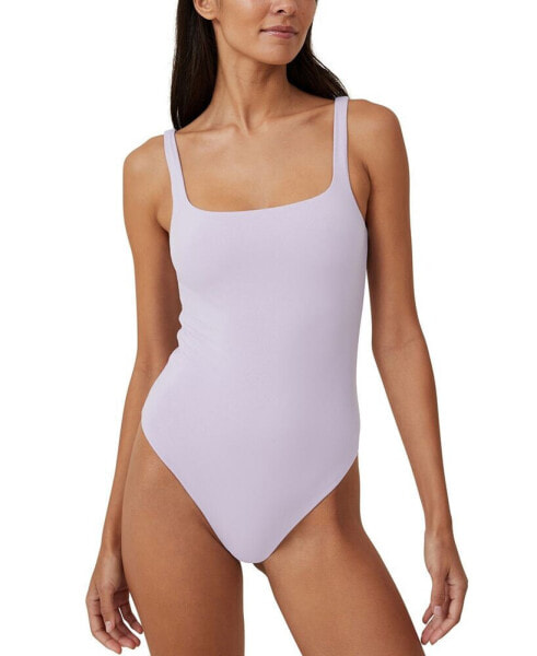 Women's Soft Lounge Square Neck Bodysuit