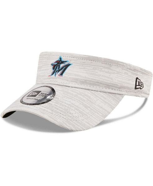 Men's Gray Miami Marlins Distinct Visor