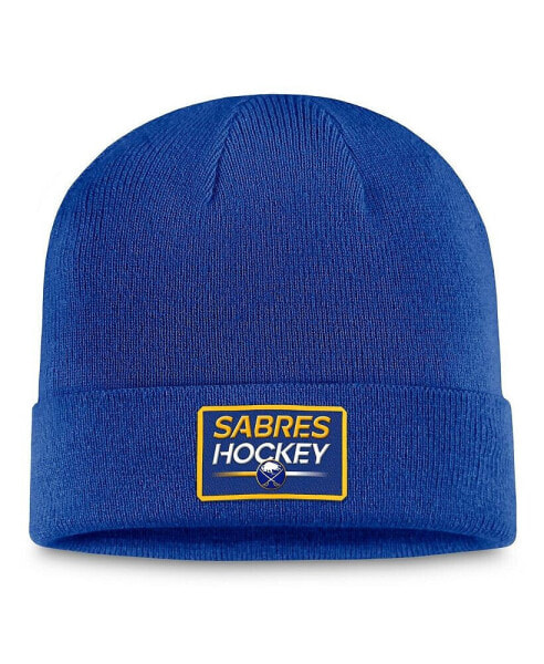 Men's Royal Buffalo Sabres Authentic Pro Cuffed Knit Hat