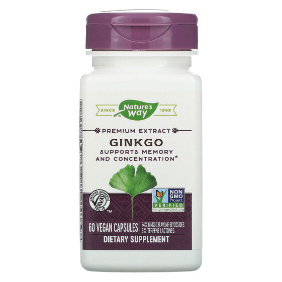 Premium Extract, Ginkgo, 60 Vegan Capsules