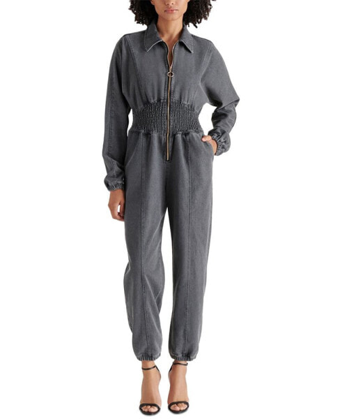 Women's Coya Smock-Waist Denim Jumpsuit