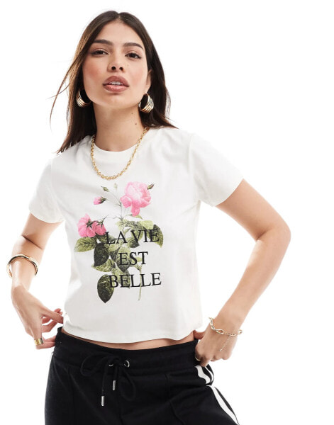 Miss Selfridge La Vie Est Belle tee