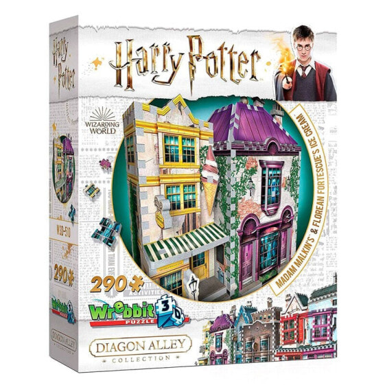 WREBBIT Harry Potter Madame Malkins&Florean Fortecsue´S Ice Cream Shop 3D Puzzle