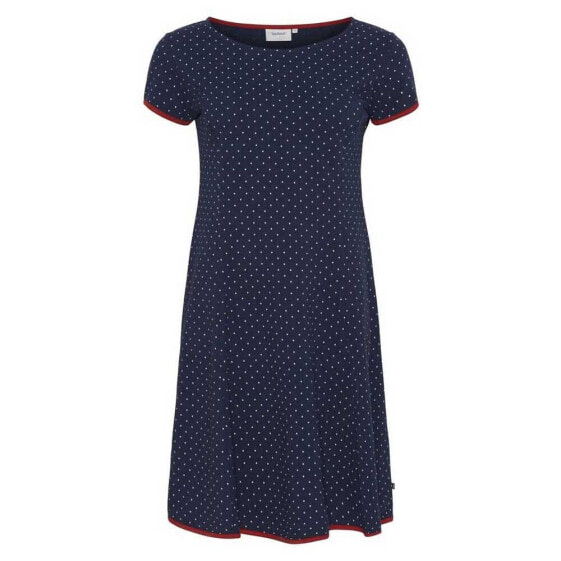 SEA RANCH Dot Short Sleeve Long Dress