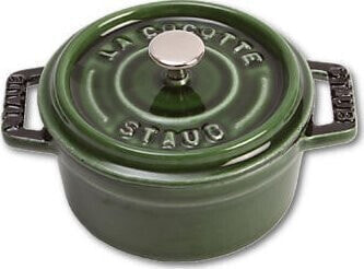 STAUB Staub Mini Cocotte 10cm round basil green, cast iron