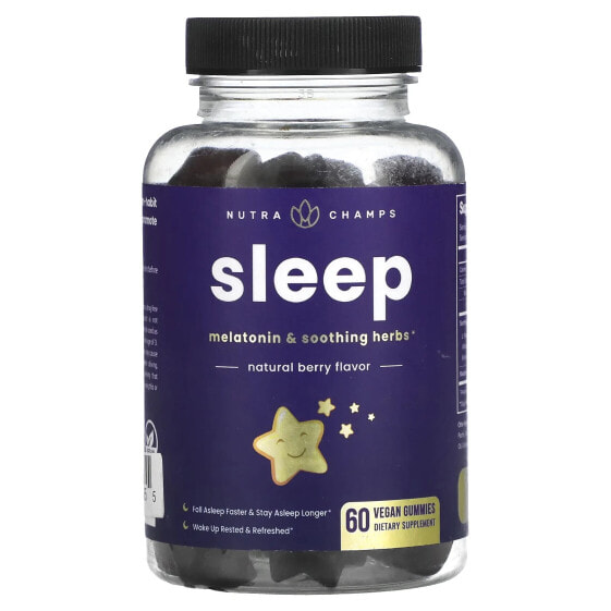 Sleep, Natural Berry, 60 Vegan Gummies