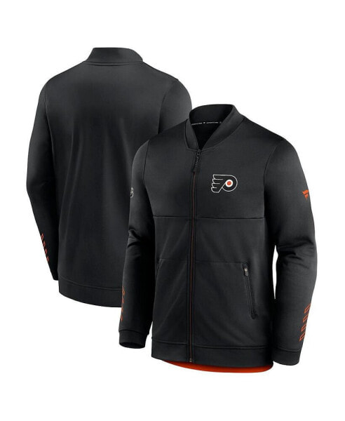 Men's Black Philadelphia Flyers Locker Room Full-Zip Jacket