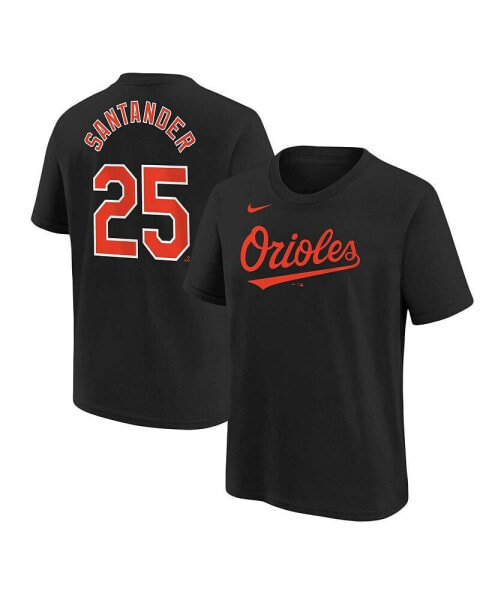 Big Boys Anthony Santander Black Baltimore Orioles Player Name and Number T-shirt