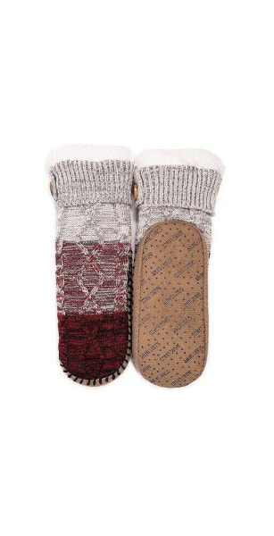 Women's Short Cable Slipper Sock