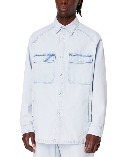 Men's Button-Down Denim Shirt